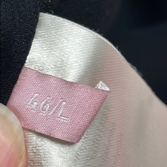 Giamba Floral Studded Grommet Mini Dress Short Sleeve Curves Hem Black Purple L - Picture 12 of 14